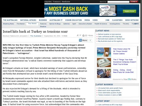 www.theaustralian.com.au news world israel-hits-back-at-turkey-as-tensions-soar story-e6frg6so-1226148378205