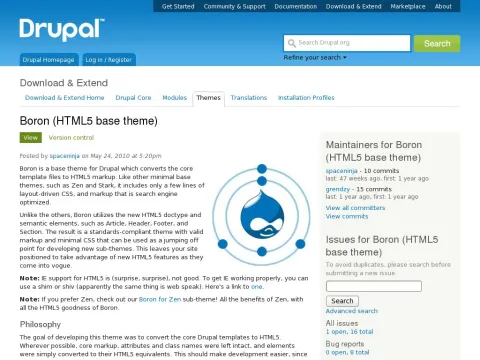 drupal.org project boron