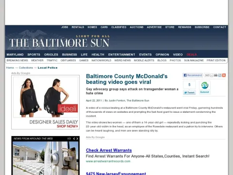 www.baltimoresun.com news maryland baltimore-city bs-md-ci-viral-video-mcdonalds-20110422,0,4613709.story