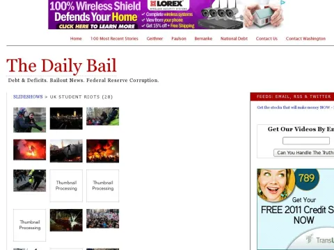 dailybail.com slideshows uk-student-riots