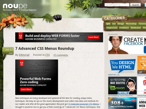 www.noupe.com menu 7-advanced-css-menu-for-your-next-design.html