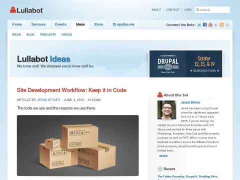 www.lullabot.com articles site-development-workflow-keep-it-code