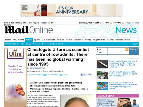 www.dailymail.co.uk news article-1250872 Climategate-U-turn-Astonishment-scientist-centre-global-warming-email-row-admits-data-organised.html