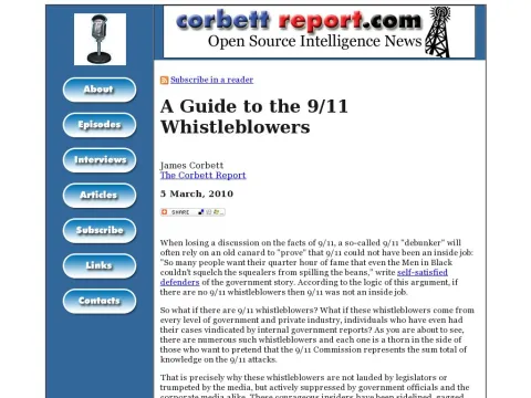 www.corbettreport.com articles 20100305_911_whistleblowers.htm