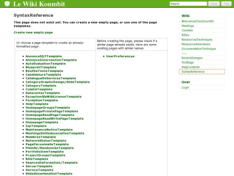 wiki.koumbit.net SyntaxReference