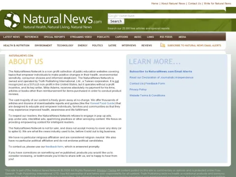 www.naturalnews.com About.html