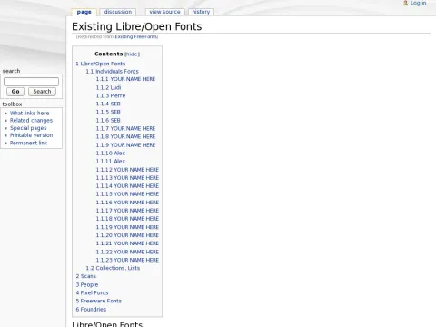 www.openfontlibrary.org wiki index.php Existing_Free_Fonts