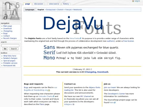 dejavu.sourceforge.net wiki index.php Main_Page