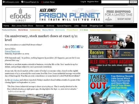 www.prisonplanet.com on-anniversary-stock-market-closes-at-exact-911-level.html