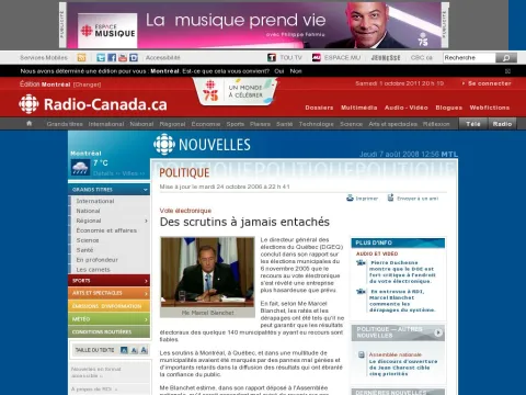 www.radio-canada.ca nouvelles Politique 2006 10 24 005-dge-rapport.shtml