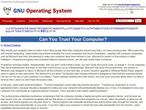 www.gnu.org philosophy can-you-trust.html