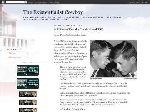 existentialistcowboy.blogspot.com 2008 03 evidence-that-cia-murdered-rfk.html