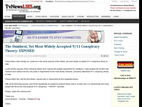 tvnewslies.org tvnl index.php editorial jesse-richards-commentary 8120-the-dumbest-yet-most-widely-accepted-911-conspiracy-theory-exposed.html