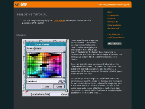 www.gimp.org tutorials Perlotine