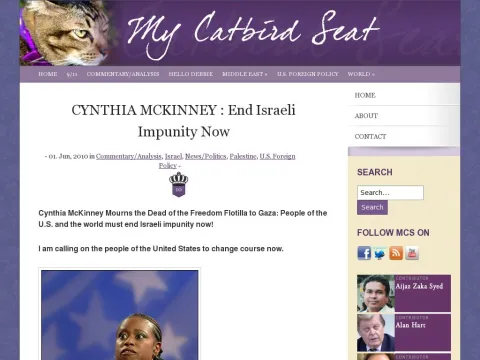 mycatbirdseat.com 2010 06 cynthia-mckinney-end-israeli-impunity-now