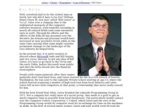 www.rotten.com library bio business bill-gates