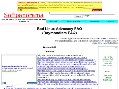 www.softpanorama.org OSS bad_linux_advocacy_faq.shtml