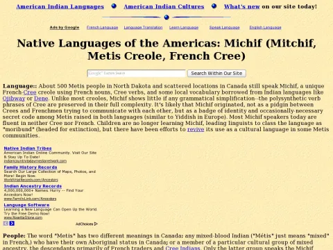 www.native-languages.org michif.htm