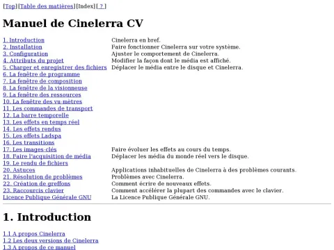 cvs.cinelerra.org docs cinelerra_cv_manual_fr.html