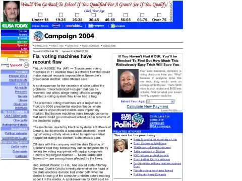 www.usatoday.com news politicselections nation president 2004-06-13-florida-voting-machines_x.htm