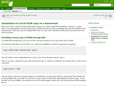 pear.php.net manual en installation.shared.php