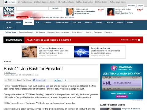 www.foxnews.com politics 2009 01 04 bush-jeb-bush-president