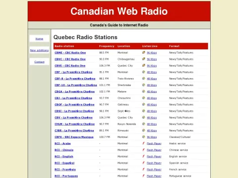 www.canadianwebradio.com quebec.html