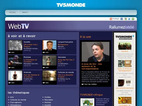 www.tv5.org TV5Site webtv index.php