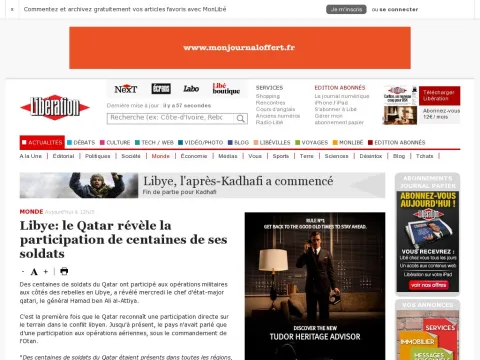 www.liberation.fr mode 01012367903-libye-le-qatar-revele-la-participation-de-centaines-de-ses-soldats