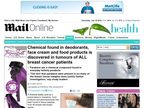 www.dailymail.co.uk health article-2085585 Parabens-Chemical-everyday-items-needs-investigation-scientists-discover-tumours-ALL-breast-cancer-patients.html