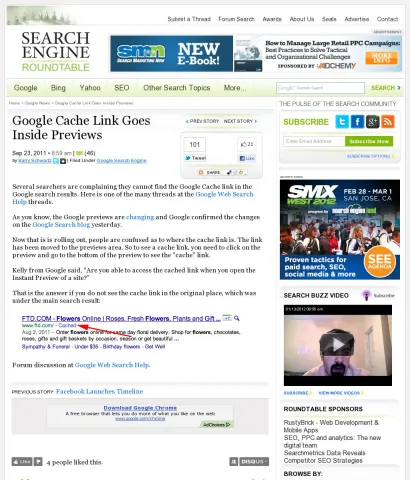 www.seroundtable.com google-cache-link-missing-14073.html