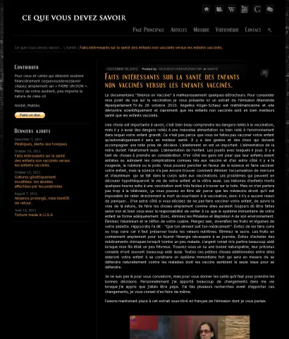 cequevousdevezsavoir.com 2011 10 19 faits-interessants-sur-la-sante-des-enfants-non-vaccines-versus-les-enfants-vaccines