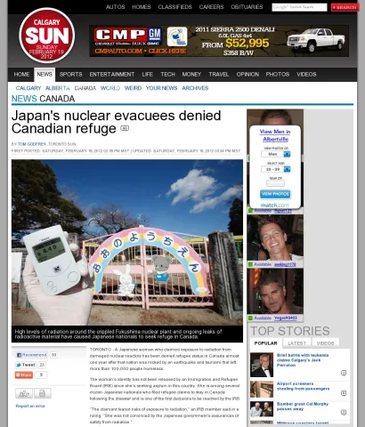 www.calgarysun.com 2012 02 18 japans-nuclear-evacuees-denied-canadian-refugee