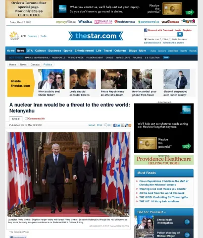 www.thestar.com news canada politics article 1139999--a-nuclear-iran-would-be-a-threat-to-the-entire-world-netanyahu