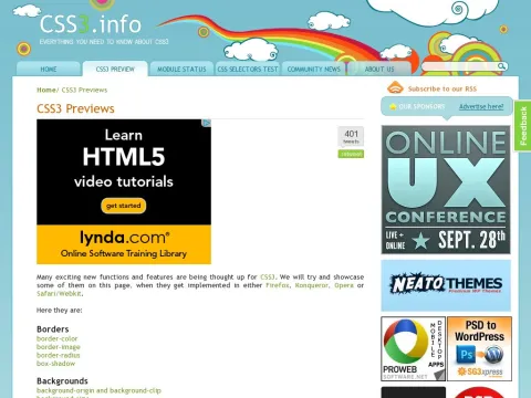 www.css3.info preview