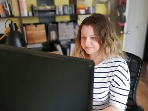 Nathalie Turcotte au travail